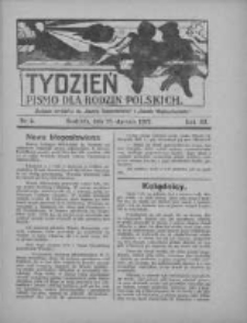 Tydzień: pismo dla rodzin polskich: dodatek niedzielny do "Gazety Szamotulskiej" i "Gazety Międzychodzkiej" 1927.01.23 R.3 Nr3
