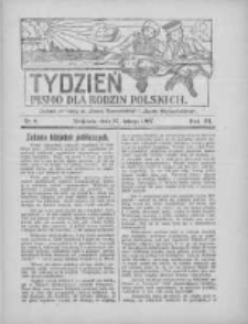 Tydzień: pismo dla rodzin polskich: dodatek niedzielny do "Gazety Szamotulskiej" i "Gazety Międzychodzkiej" 1927.02.27 R.3 Nr8