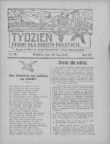 Tydzień: pismo dla rodzin polskich: dodatek niedzielny do "Gazety Szamotulskiej" i "Gazety Międzychodzkiej" 1927.05.22 R.3 Nr20