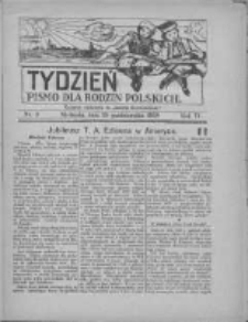 Tydzień: pismo dla rodzin polskich: dodatek niedzielny do "Gazety Szamotulskiej" 1929.10.20 R.4 Nr3