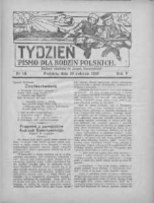 Tydzień: pismo dla rodzin polskich: dodatek niedzielny do "Gazety Szamotulskiej" 1930.04.20 R.5 Nr16
