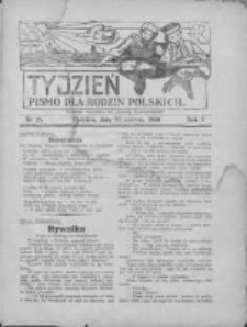 Tydzień: pismo dla rodzin polskich: dodatek niedzielny do "Gazety Szamotulskiej" 1930.06.22 R.5 Nr25