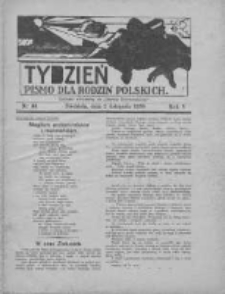 Tydzień: pismo dla rodzin polskich: dodatek niedzielny do "Gazety Szamotulskiej" 1930.11.02 R.5 Nr43