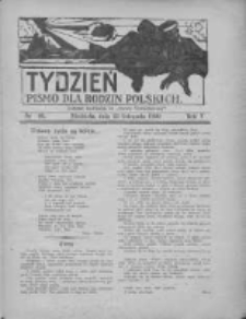 Tydzień: pismo dla rodzin polskich: dodatek niedzielny do "Gazety Szamotulskiej" 1930.11.23 R.5 Nr46