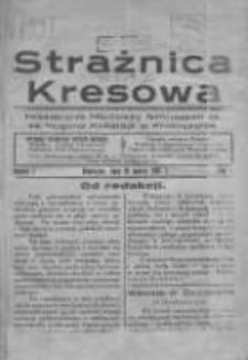 Strażnica Kresowa: miesięcznik młodzieży Gimnazjum im. ks. Hugona Kołłątaja w Krotoszynie 1931.03.01 R.1 Nr1