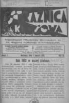 Strażnica Kresowa: miesięcznik młodzieży Gimnazjum im. ks. Hugona Kołłątaja w Krotoszynie 1933.01.01 R.3 Nr1