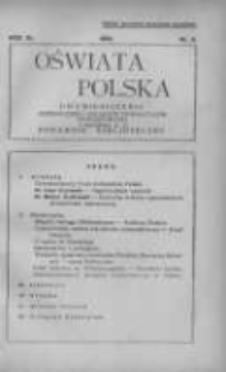 Oświata Polska: dwumiesięcznik Zjednoczenia Polskich Towarzystw Oświatowych z dodatkiem p.n.Poradnik Bibljoteczny 1934 R.11 Nr2