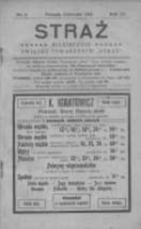 Straż: miesięcznik Związku Towarzystw Straż 1914 czerwiec R.4 N6