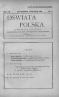Oświata Polska: dwumiesięcznik Zjednoczenia Polskich Towarzystw Oświatowych z dodatkiem p.n.Poradnik Bibljoteczny 1936 październik/grudzień R.13 Nr5