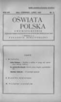 Oświata Polska: dwumiesięcznik Zjednoczenia Polskich Towarzystw Oświatowych z dodatkiem p.n.Poradnik Bibljoteczny 1937 maj/czerwiec/lipiec R.14 Nr3