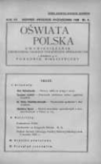 Oświata Polska: dwumiesięcznik Zjednoczenia Polskich Towarzystw Oświatowych z dodatkiem p.n.Poradnik Bibljoteczny 1938 sierpień/wrzesień/październik R.15 Nr4