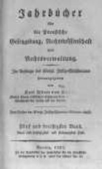 Jahrb&uuml;cher f&uuml;r die Preussische Gesetzgebung, Rechtswissenschaft und Rechtsverwaltung. 1830 Bd.35