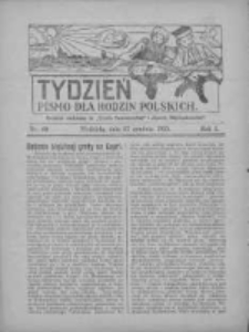 Tydzień: pismo dla rodzin polskich: dodatek niedzielny do "Gazety Szamotulskiej" i "Gazety Międzychodzkiej" 1925.12.27 R.1 Nr40