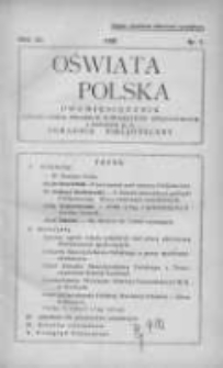 Oświata Polska: dwumiesięcznik Zjednoczenia Polskich Towarzystw Oświatowych z dodatkiem p.n.Poradnik Bibljoteczny 1935 R.12 Nr1