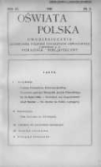 Oświata Polska: dwumiesięcznik Zjednoczenia Polskich Towarzystw Oświatowych z dodatkiem p.n.Poradnik Bibljoteczny 1935 R.12 Nr3