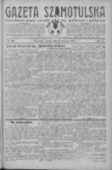 Gazeta Szamotulska: niezależne pismo narodowe, społeczne i polityczne 1931.09.15 R.10 Nr107