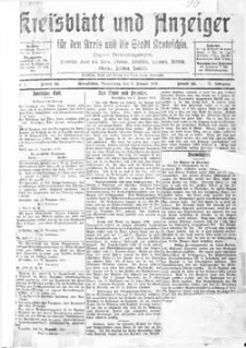 Kreisblatt und Anzeiger f&uuml;r den Kreis und die Stadt Krotoschin 1919.01.02 R.71 Nr1