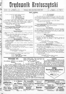 Orędownik Krotoszyński: pismo urzędowe dla miasta i powiatu krotoszyńskiego 1919.04.29 R.71 Nr51