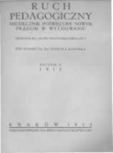 Ruch Pedagogiczny. 1913 R.2 nr3
