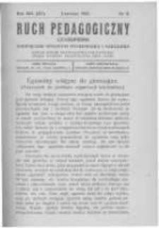 Ruch Pedagogiczny. 1926 R.13(15) nr6