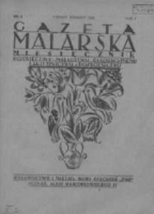 Gazeta Malarska: miesięcznik poświęcony malarstwu dekoracyjnemu, lakiernictwu i pozłotnictwu: organ Związku Cechów Malarskich i Lakierniczych 1928 wrzesień R.1 Nr5