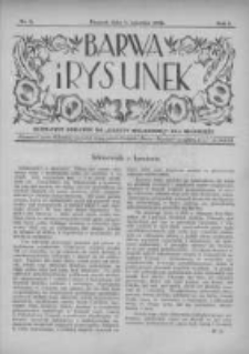 Barwa i Rysunek: bezpłatny dodatek do "Gazety Malarskiej" dla młodzieży 1928 czerwiec R.1 Nr2
