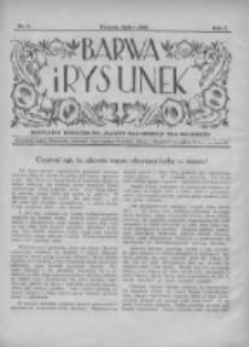 Barwa i Rysunek: bezpłatny dodatek do "Gazety Malarskiej" dla młodzieży 1928 lipiec R.1 Nr3