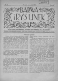 Barwa i Rysunek: bezpłatny dodatek do "Gazety Malarskiej" dla młodzieży 1928 wrzesień R.1 Nr5