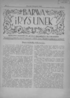Barwa i Rysunek: bezpłatny dodatek do "Gazety Malarskiej" dla młodzieży 1928 listopad R.1 Nr7