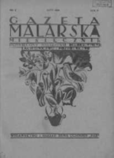 Gazeta Malarska: miesięcznik poświęcony malarstwu dekoracyjnemu, lakiernictwu i pozłotnictwu: organ Związku Cechów Malarskich i Lakierniczych 1929 luty R.2 Nr2