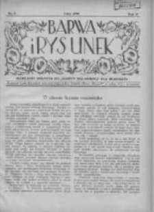 Barwa i Rysunek: bezpłatny dodatek do "Gazety Malarskiej" dla młodzieży 1929 luty R.2 Nr2