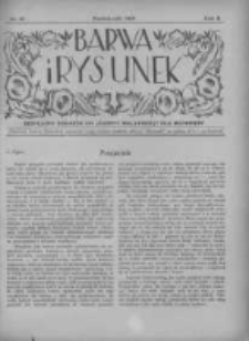 Barwa i Rysunek: bezpłatny dodatek do "Gazety Malarskiej" dla młodzieży 1929 październik R.2 Nr10