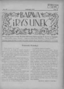 Barwa i Rysunek: bezpłatny dodatek do "Gazety Malarskiej" dla młodzieży 1929 listopad R.2 Nr11