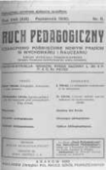 Ruch Pedagogiczny. 1930 R.17(19) nr8