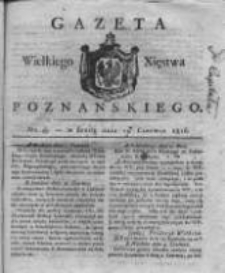 Gazeta Wielkiego Xięstwa Poznańskiego 1816.06.19 Nr49