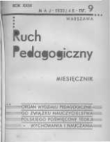 Ruch Pedagogiczny. 1933-1934 R.23(21) nr9