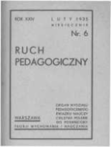 Ruch Pedagogiczny. 1934-1935 R.24 nr6