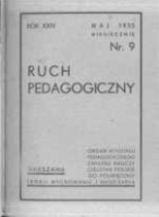 Ruch Pedagogiczny. 1934-1935 R.24 nr9