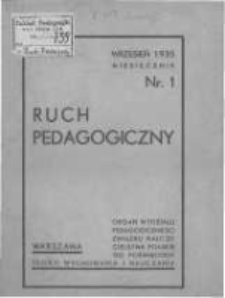 Ruch Pedagogiczny. 1935-1936 R.25 nr1