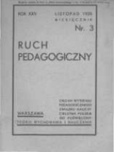 Ruch Pedagogiczny. 1935-1936 R.25 nr3