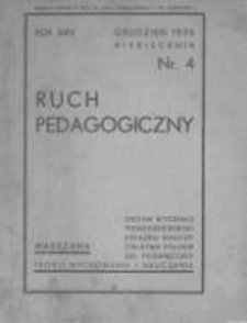 Ruch Pedagogiczny. 1935-1936 R.25 nr4