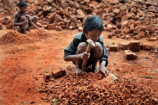 Boys in a brick breaking