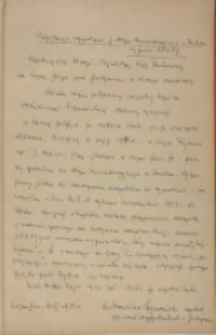 Podziękowanie za wyzwolenie z obozu koncentracyjnego w Dachau więźnia 28089