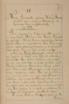 Walenty Szczeszyński, gościnny z Wielkiego Strzelcza odzyskał mowę w chorobie, po ofiarowaniu go do Cudownego Obrazu na Górze Świętej r. p. 1869