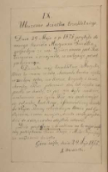 Uleczenie dziecka trzechletniego