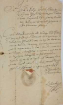 Generosus Konarzewski Testamentum approbat 1670 [tyt. z noty dors.]