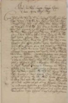 Approba[ti]o Commuta[ti]onis fundorum inter Congrega[ti]onem Oratorii S[ancti] Philippi Nerij in Monte Sacro et Hospitale S[ancti] Sp[irit]us in Gostin 1675 [tyt. z noty dors.]