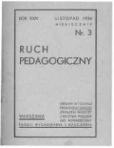 Ruch Pedagogiczny. 1934-1935 R.24 nr3