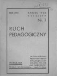 Ruch Pedagogiczny. 1935-1936 R.25 nr7