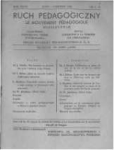 Ruch Pedagogiczny. 1937-1938 R.27 nr6-10